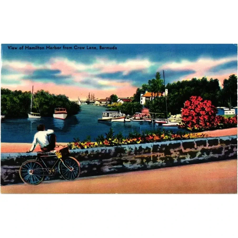 View of Hamilton Harbor from Crow Lane, Bermuda Postcard
